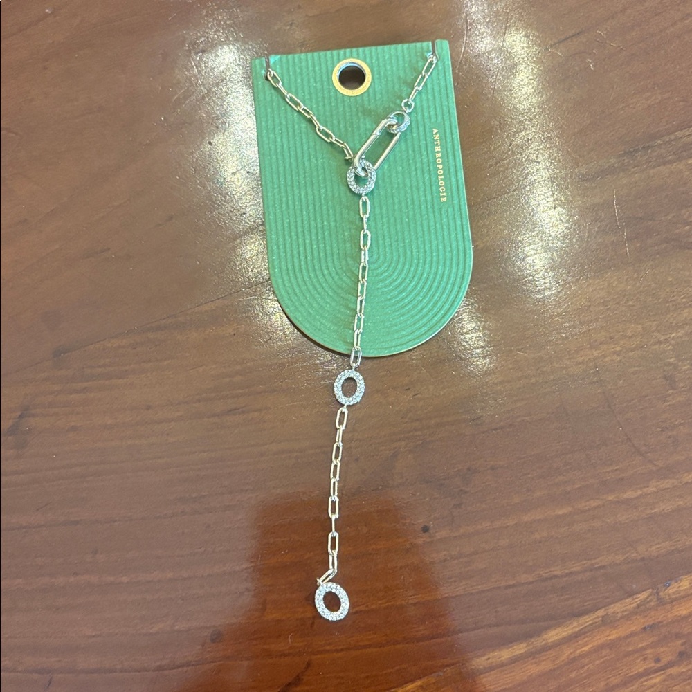 NWT Anthropologie Charmed Paperclip Chain Necklace MSRP $68 - Picture 6 of 13